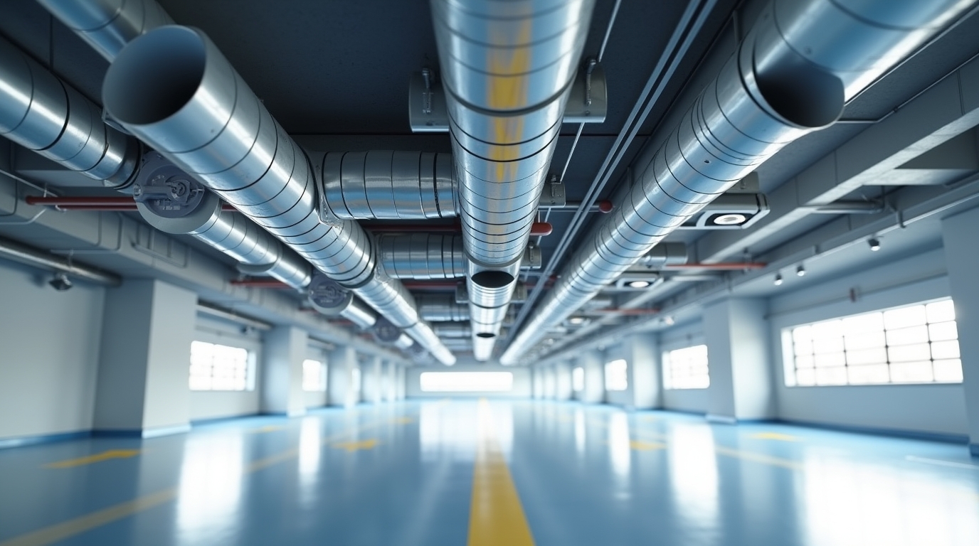 نحوه کانال کشی تهویه پارکینگ: راهنمای جامع طراحی و اجرای سیستم‌های مدیریت دود