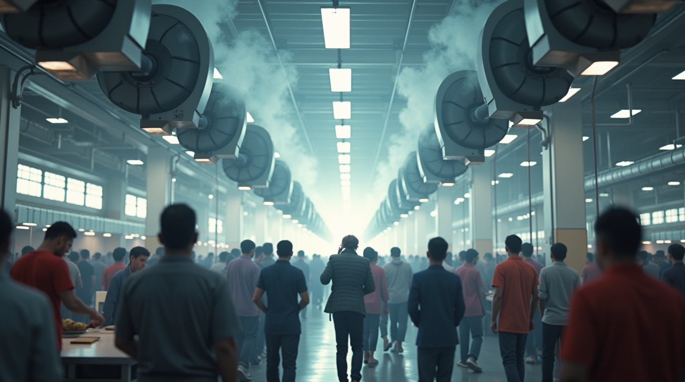 استفاده از اگزاست در محیط بسیار شلوغ و پرتردد