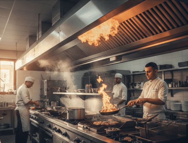 افزایش سرعت پخت و بازدهی آشپزخانه رستوران با اگزاست فن مناسب