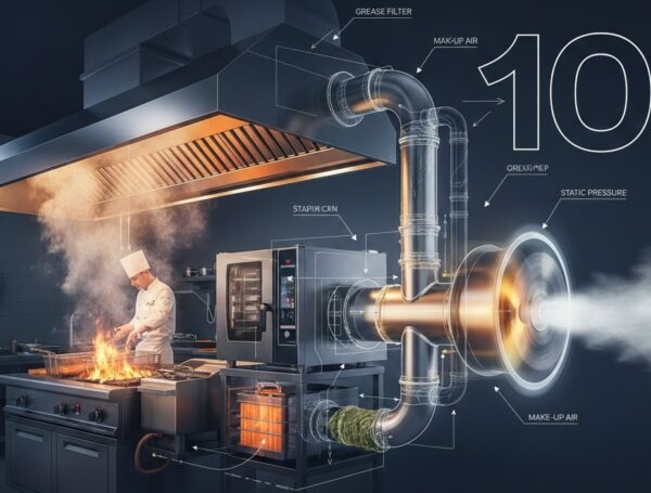 ۱۰ اشتباه رایج رستوران‌ها در انتخاب و نصب اگزاست فن